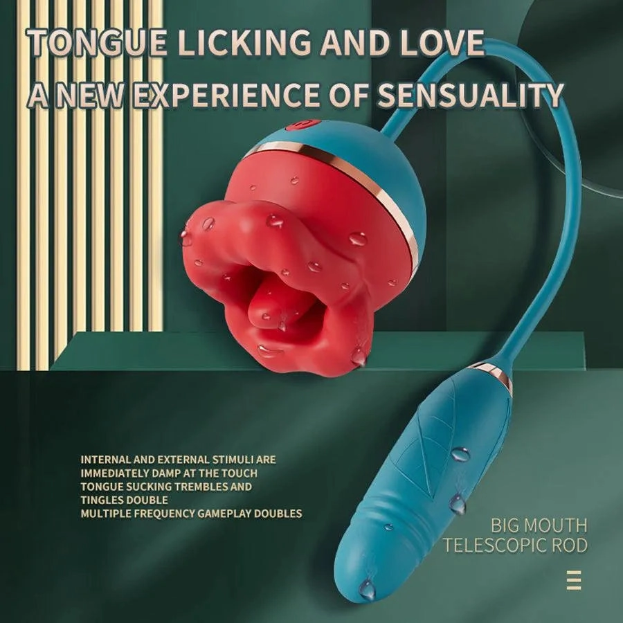3-In-1 Big Mouth Clit G-spot Combined Vibrator