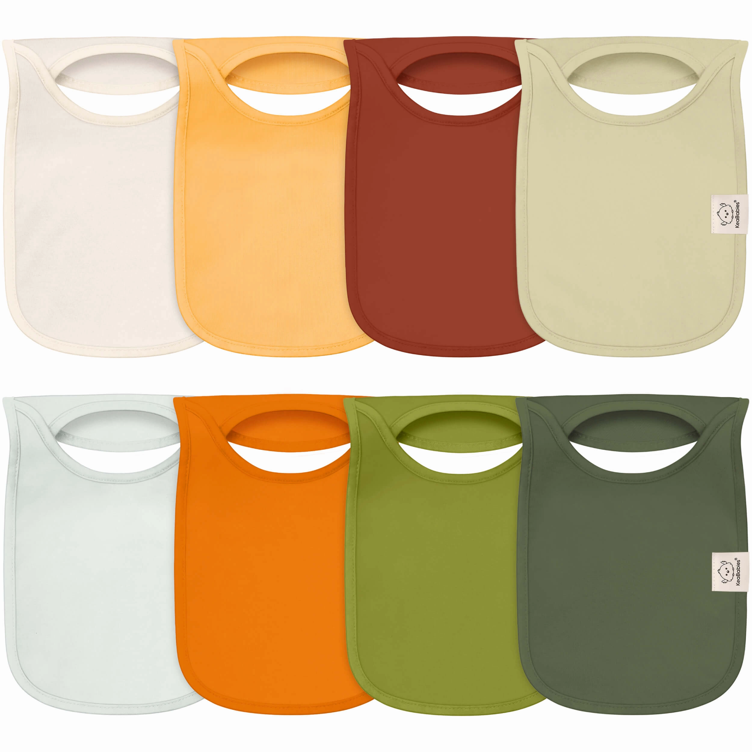 8-Pack Hallo Drool Bibs