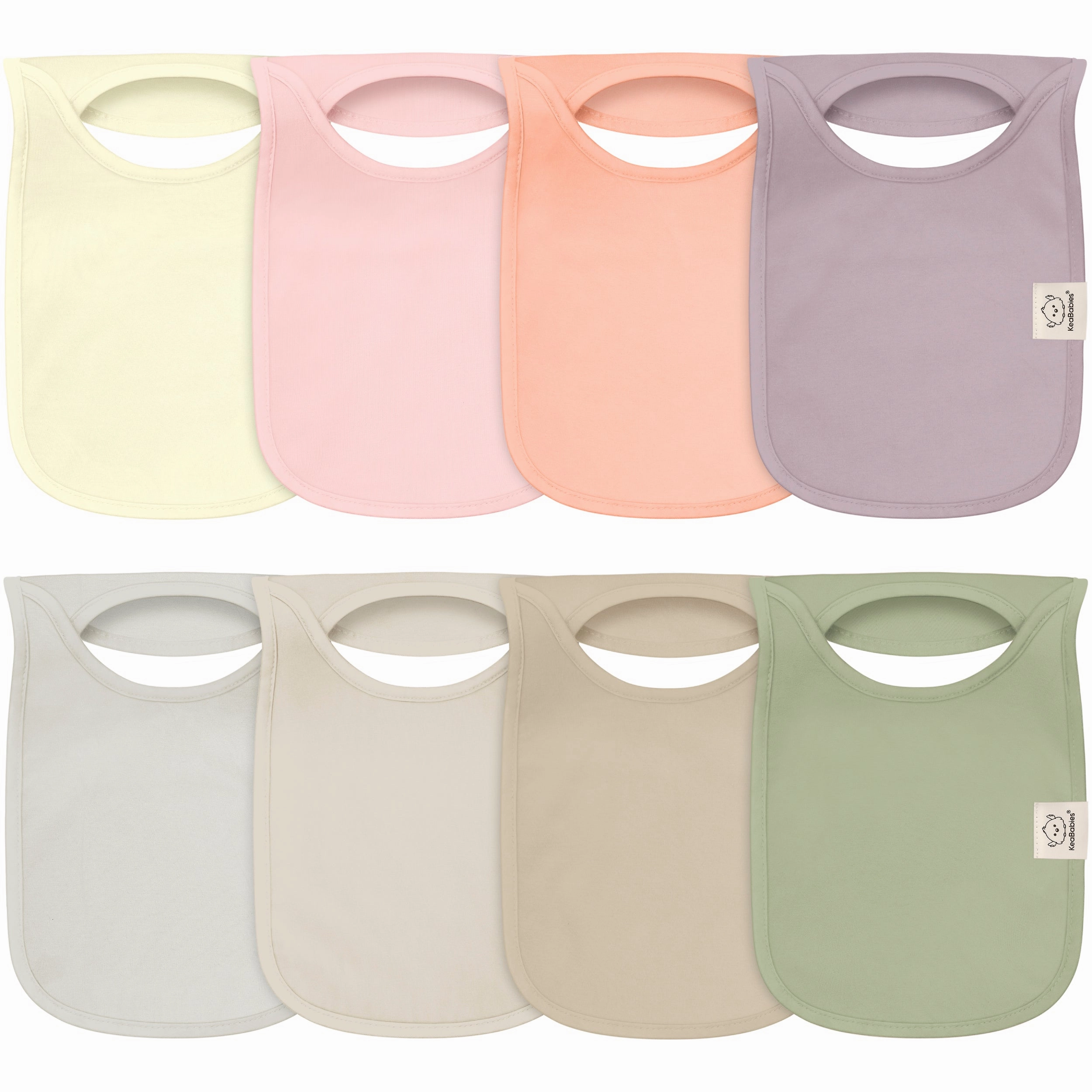 8-Pack Hallo Drool Bibs