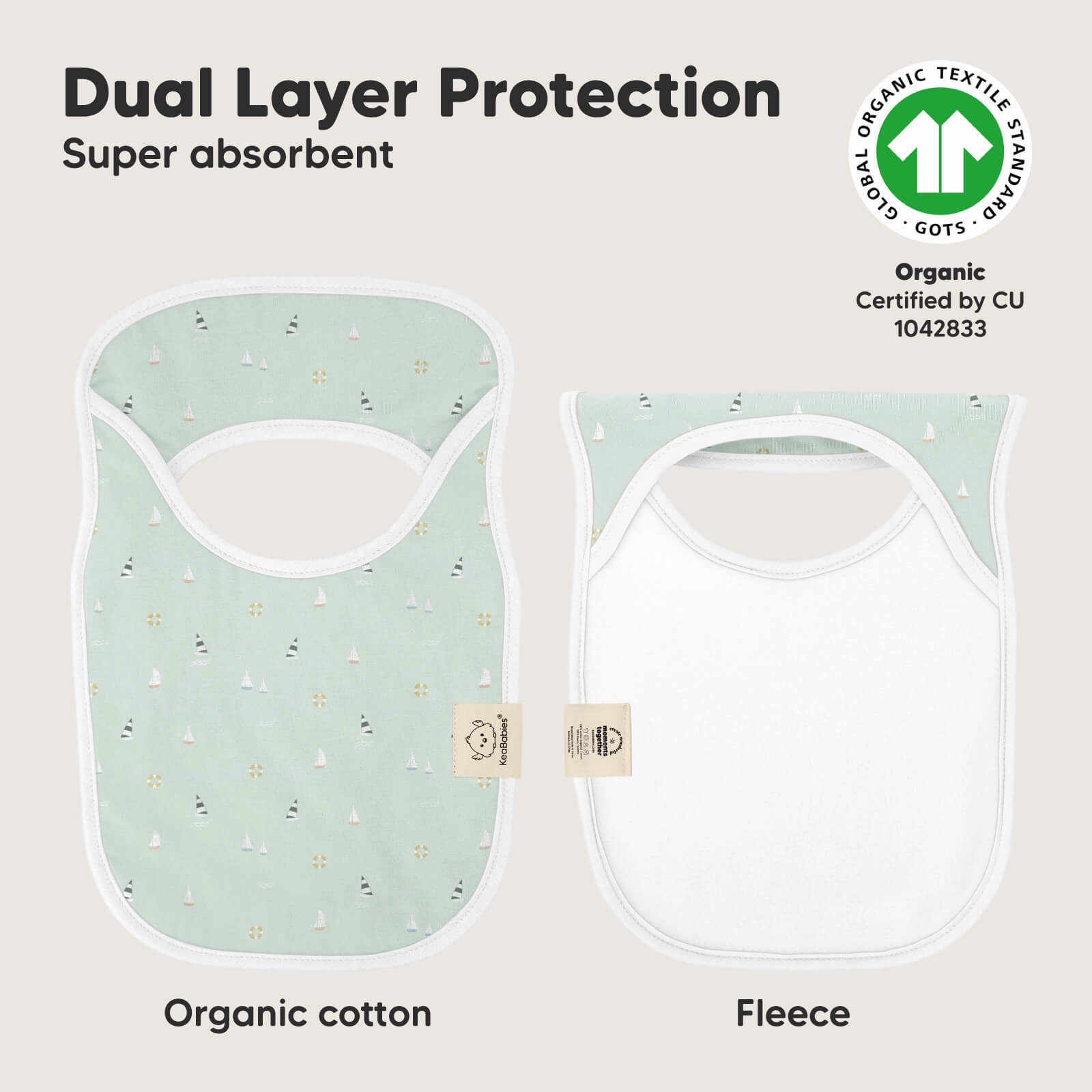 8-Pack Hallo Drool Bibs (Vessels)