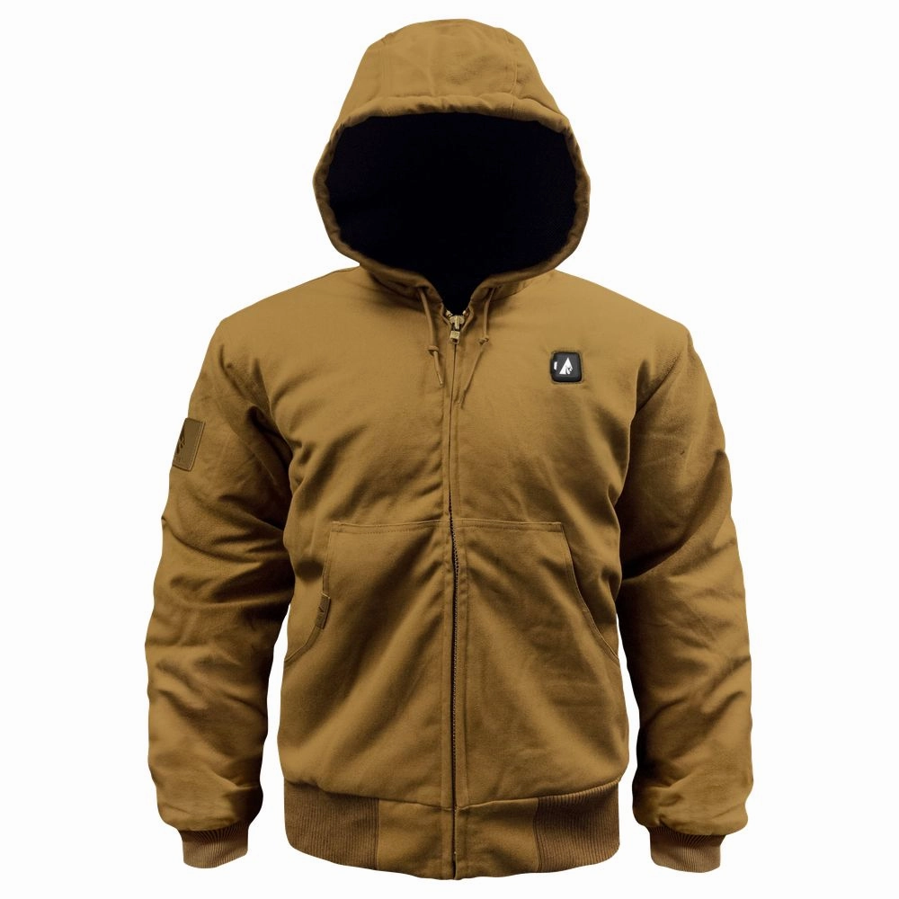 ActionHeat 5V Battery Heated Work Jacket, Khaki, XXL