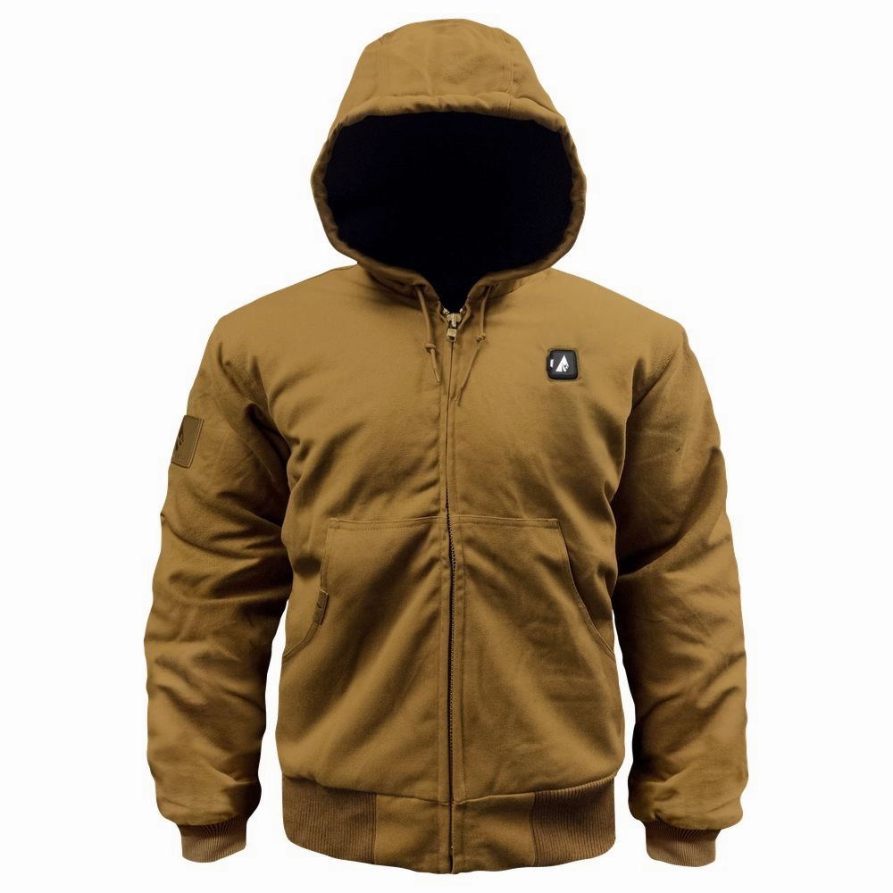 ActionHeat 5V Battery Heated Work Jacket, Khaki, XXL