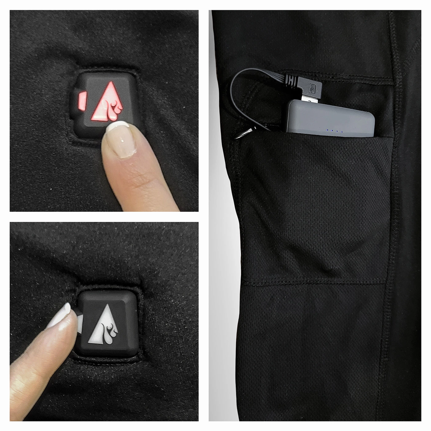 ActionHeat AH-BLT-5V-01-XL Base Layer Battery Operated Heated Shirt for Men -Electric Heat w/ 3 Heat Panels Large