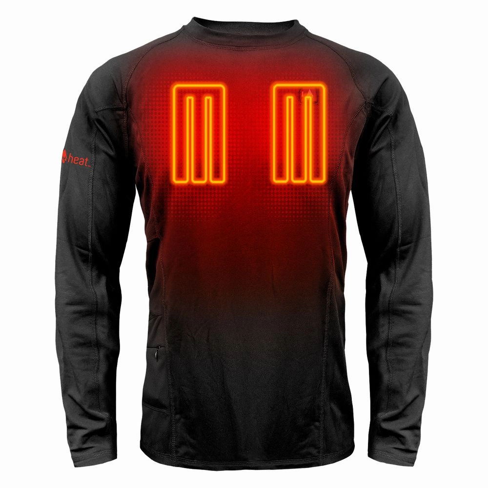 ActionHeat AH-BLT-5V-01-XL Base Layer Battery Operated Heated Shirt for Men -Electric Heat w/ 3 Heat Panels Large