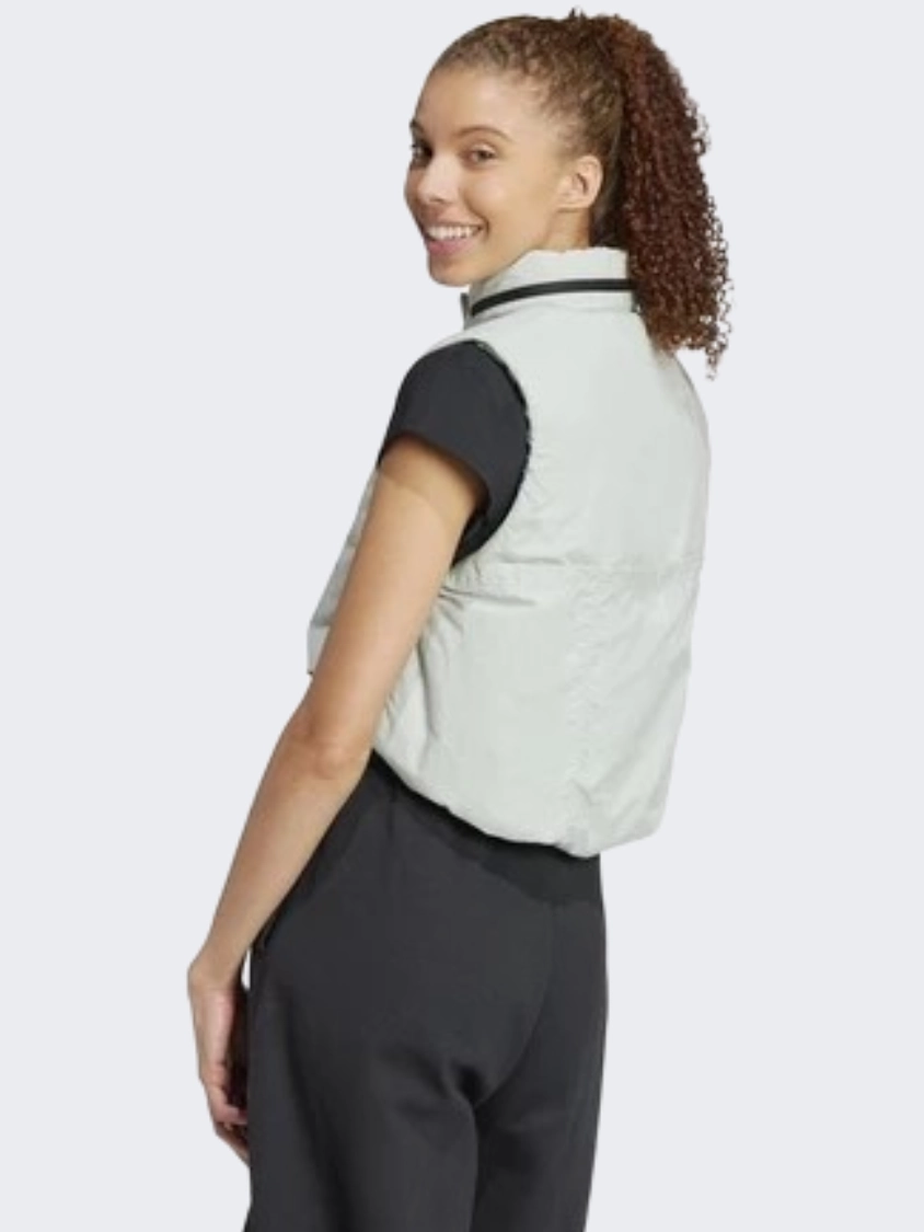 Adidas City Escape Cropped Women Sportswear Vest Silver