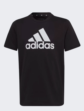 Adidas Essentials Kids-Unisex Sportswear T-Shirt Black/White