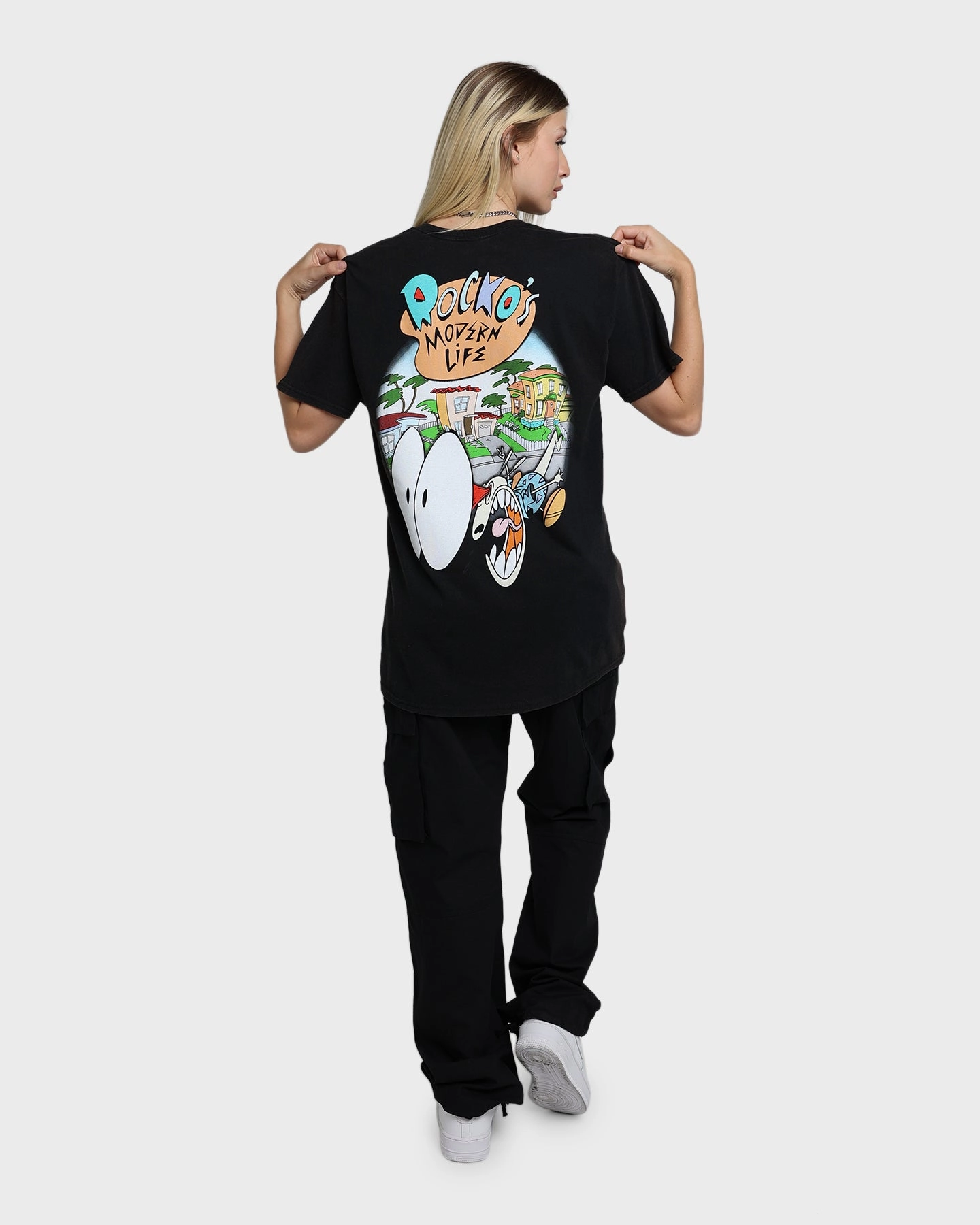 American Thrift X Rocko's Modern Life Rocko's Modern Life Vintage T-Shirt Black Wash