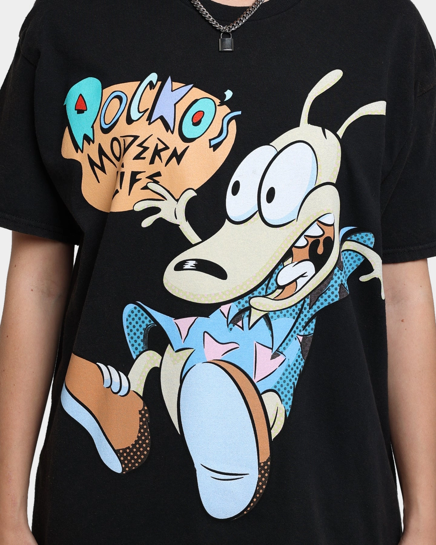 American Thrift X Rocko's Modern Life Rocko's Modern Life Vintage T-Shirt Black Wash