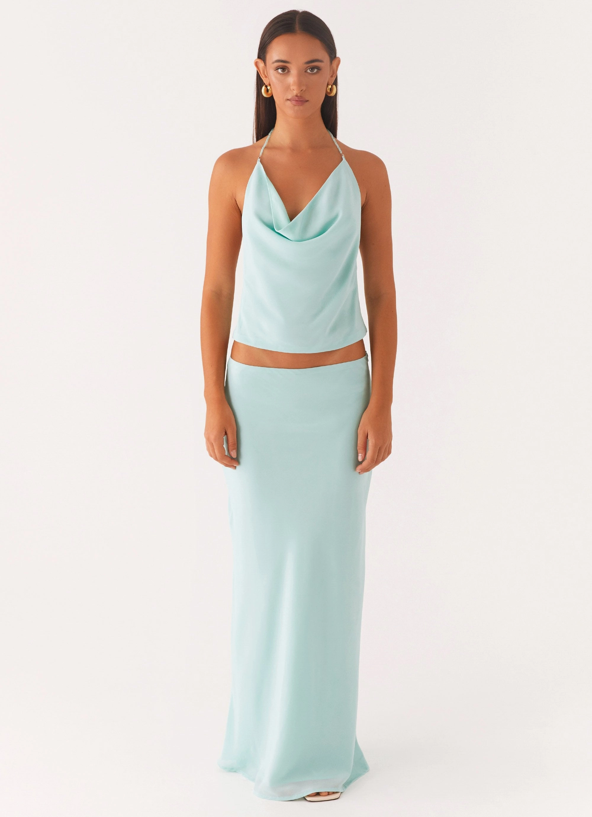 Another Life Halter Top - Pale Blue