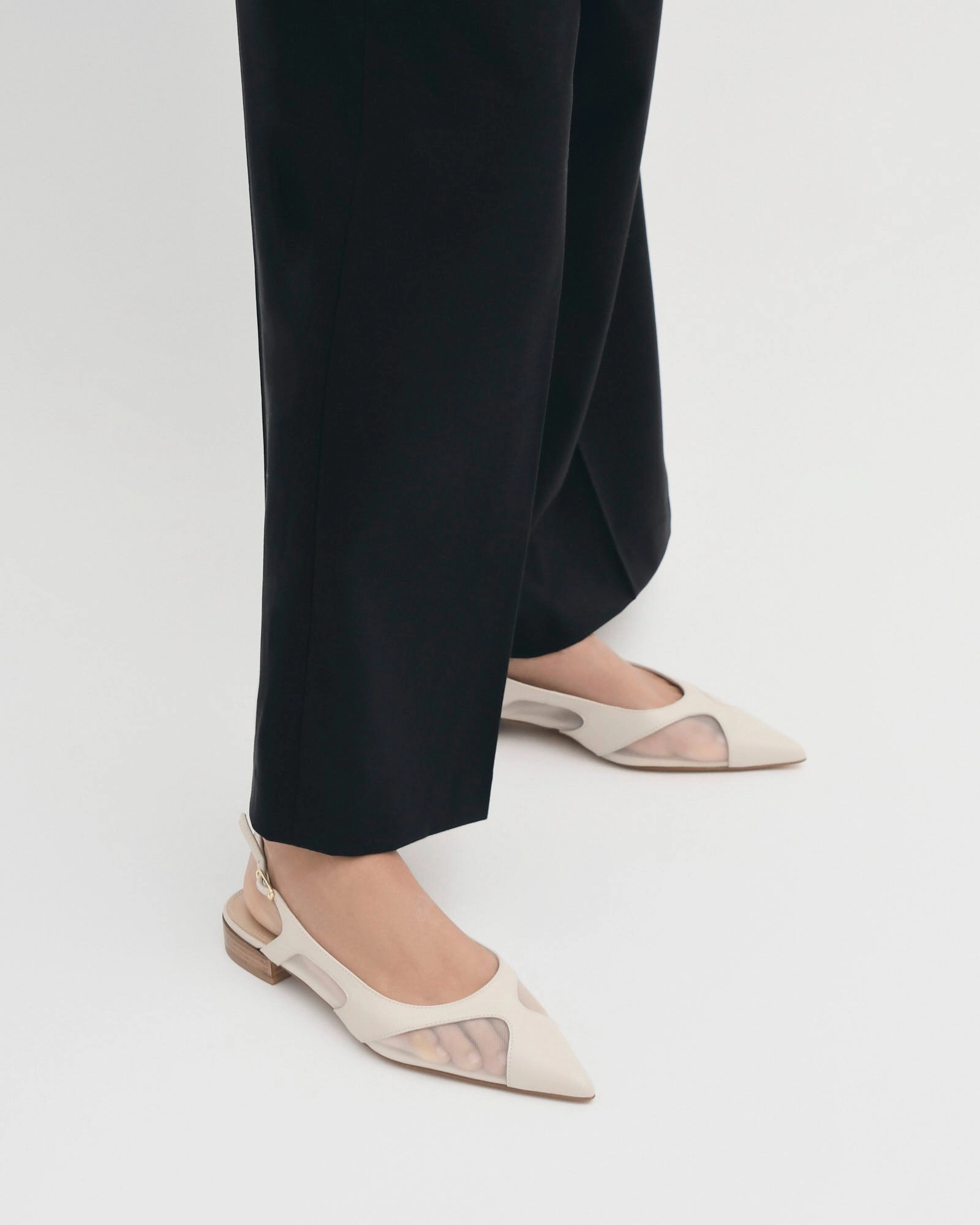 ARBOR DRESS FLATS OFF WHITE MULTI