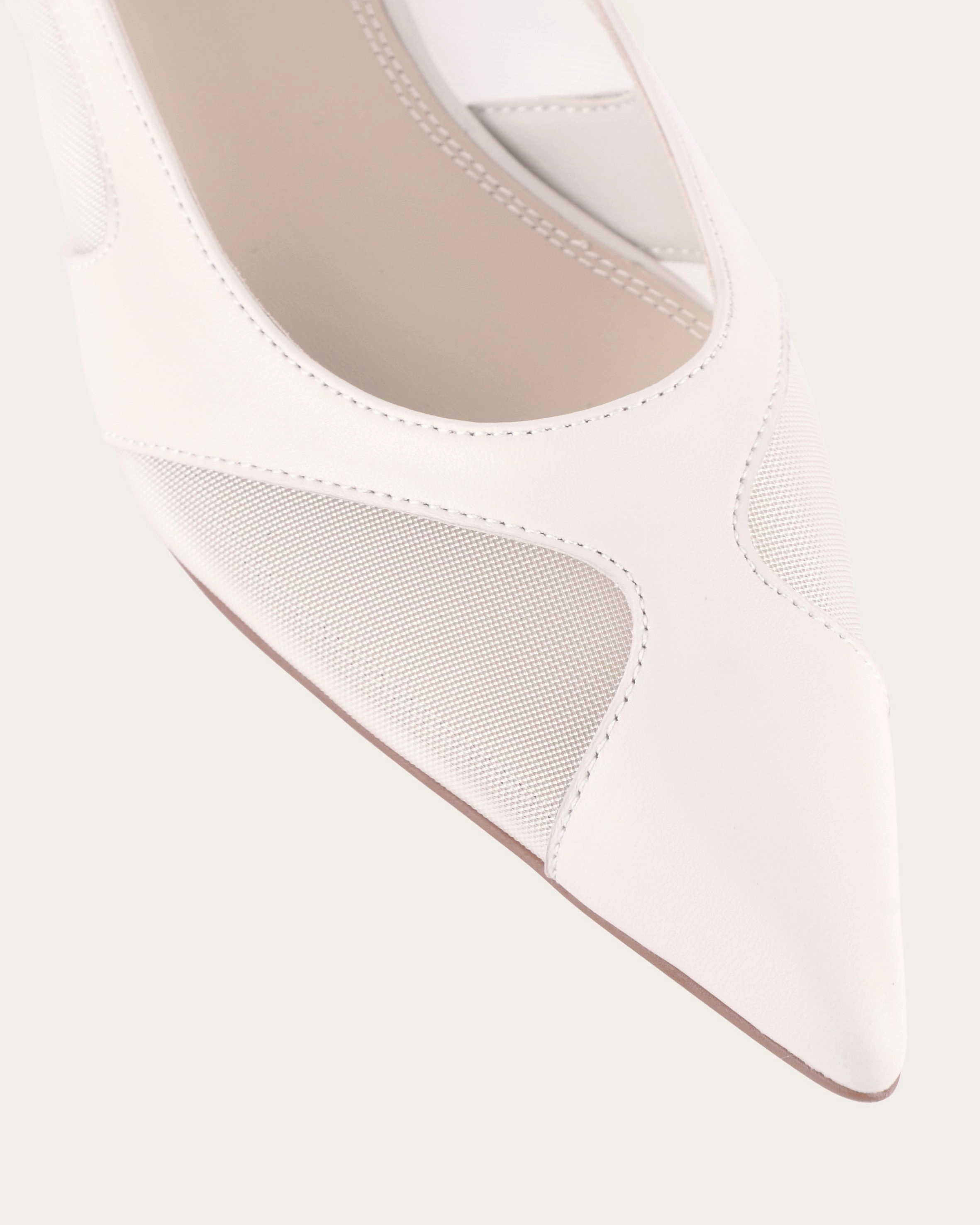 ARBOR DRESS FLATS OFF WHITE MULTI