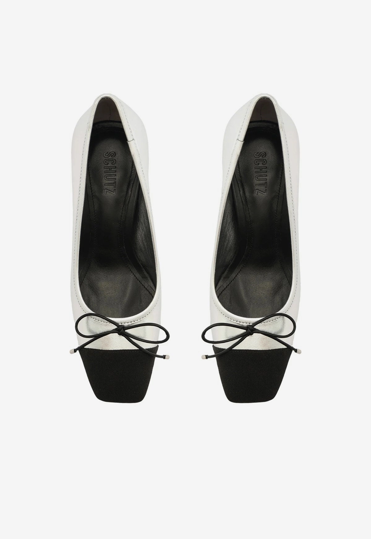 Arissa Block Metallic Leather Pump