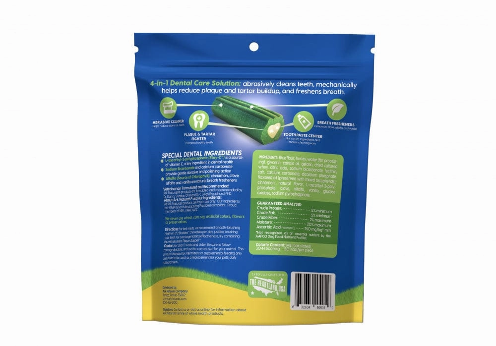 Ark Naturals Brushless-Toothpaste Medium Dog Treats