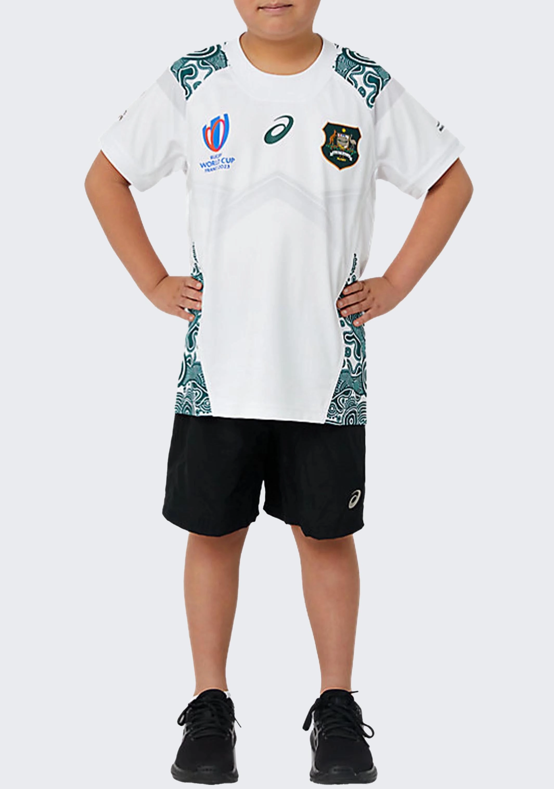 Asics Kids Wallabies RWC23 Replica Alternate Jersey