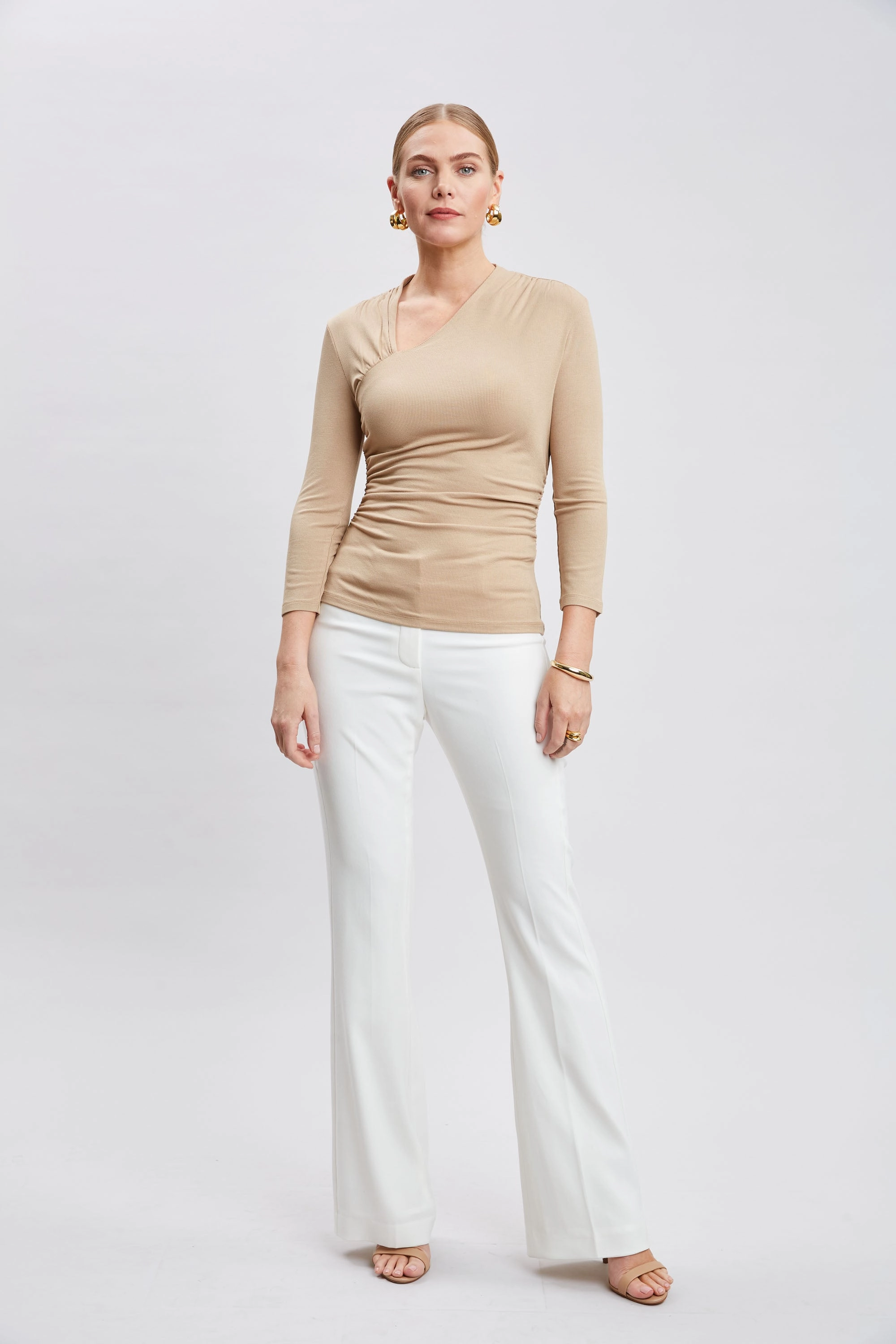 Asymmetric Rib Knit