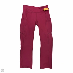 Athletic Capris By Lululemon In Red, Size: S
