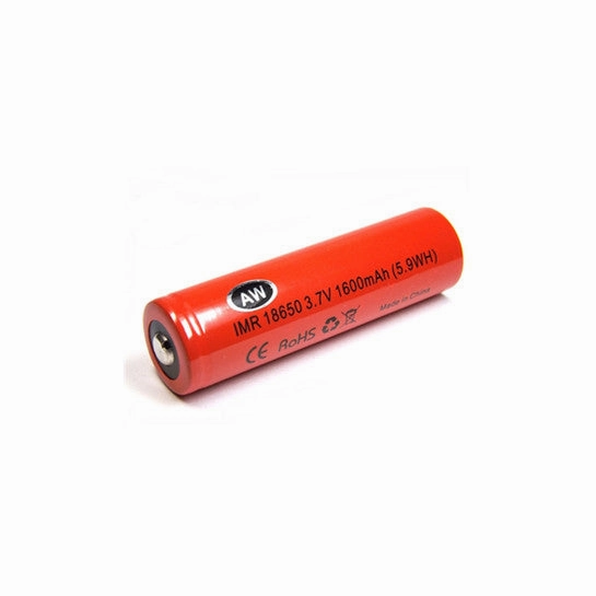 AW 18650 IMR 1600mAh 24Amp Battery