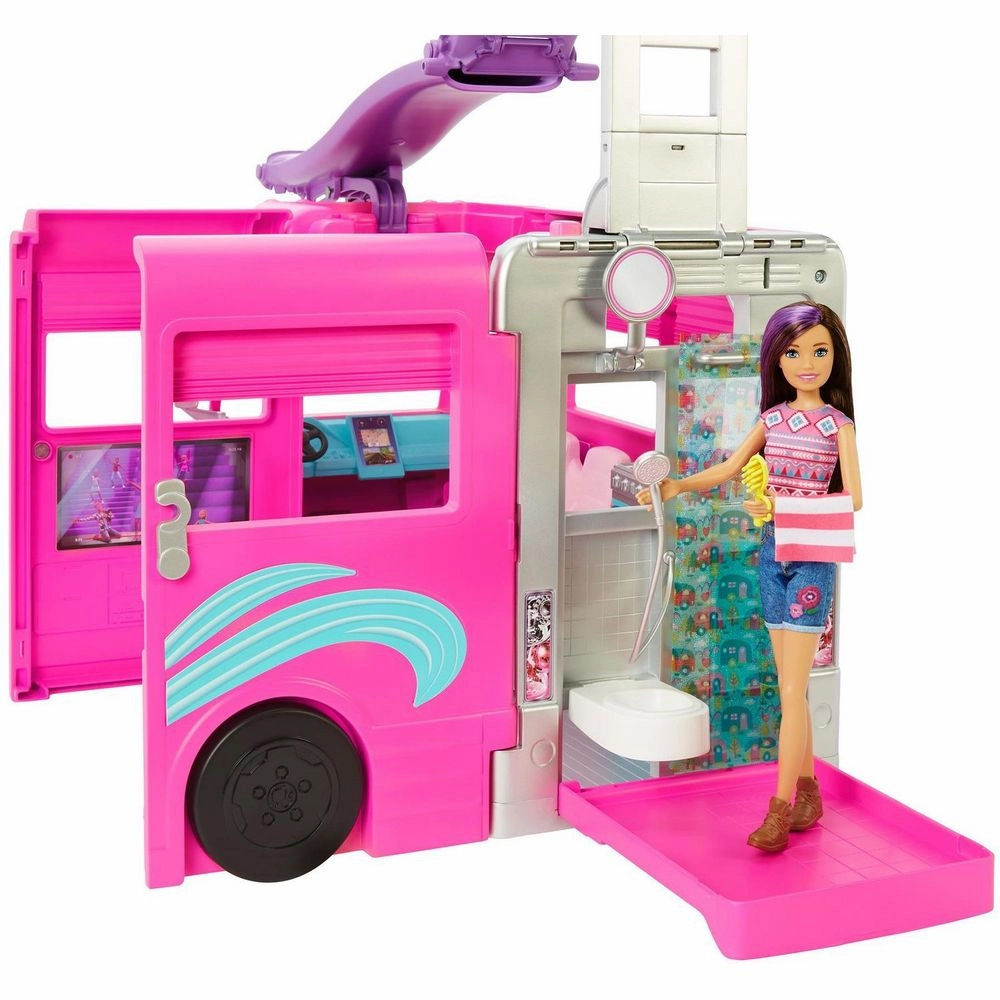 Barbie HCD46 Dream Camper Vehicle Playset for Kids Ages 3 Years and Up