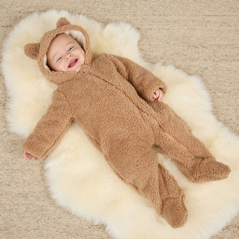 Bear Jumpsuit - Beige - FINAL SALE