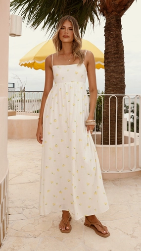 Bronnie Maxi Dress - Limone