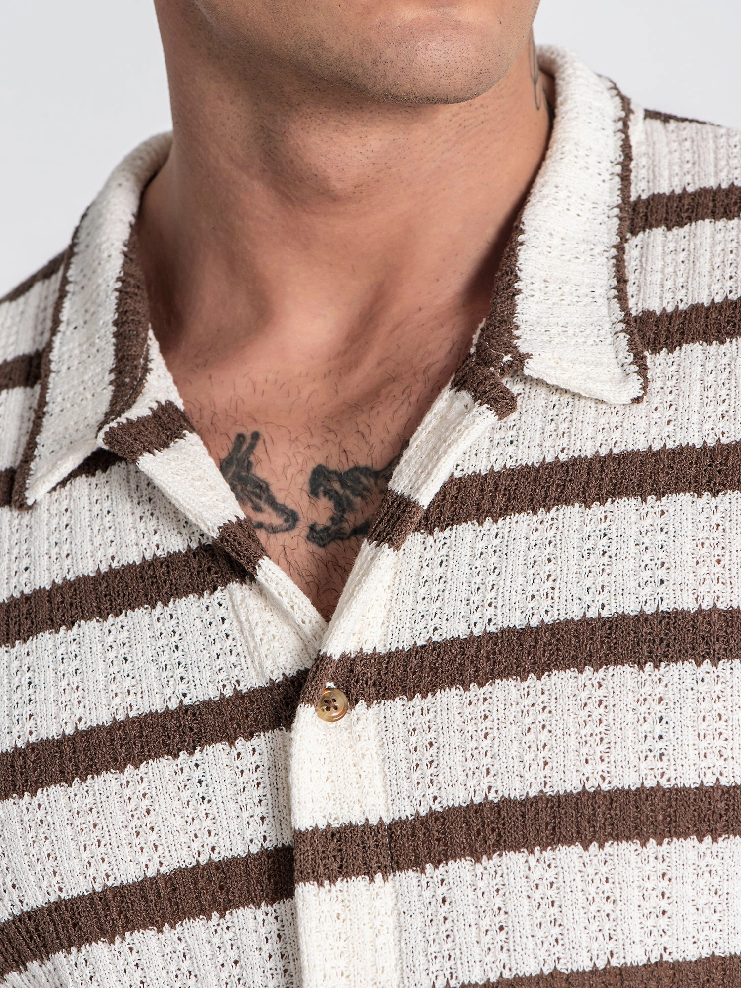 Brown Nautic Club Shirt