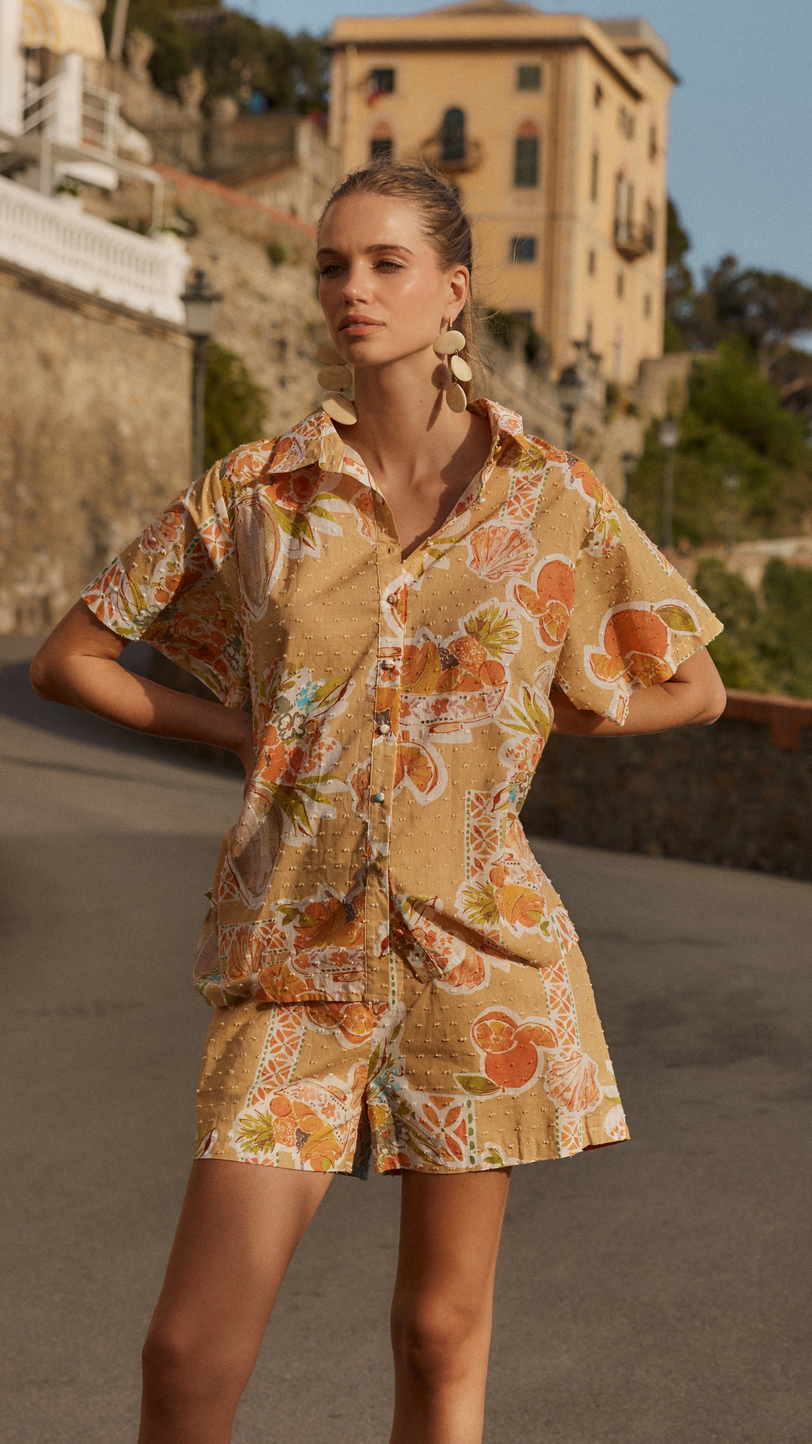 Bruna Shorts - Tropical Print