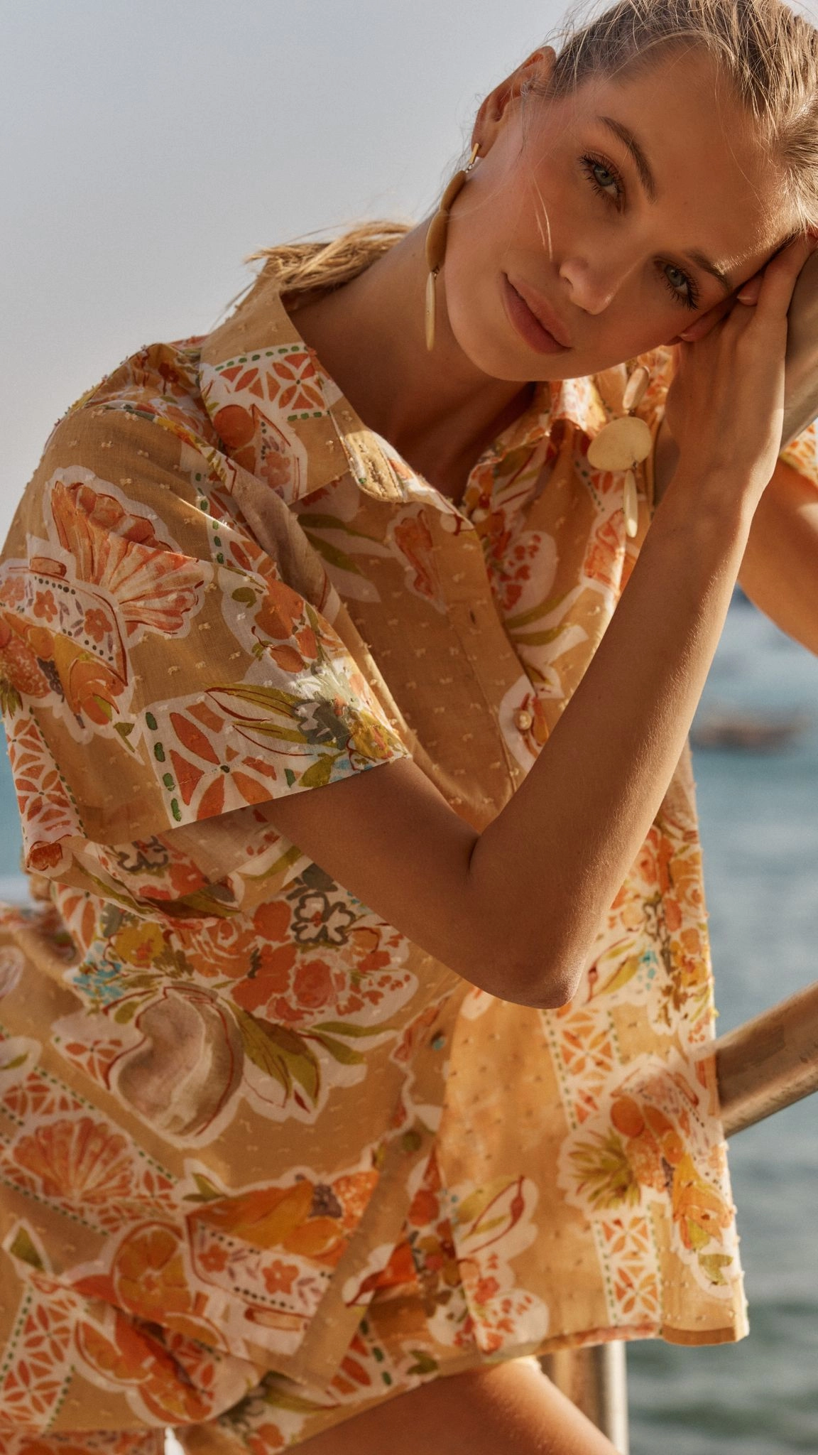Bruna Shorts - Tropical Print