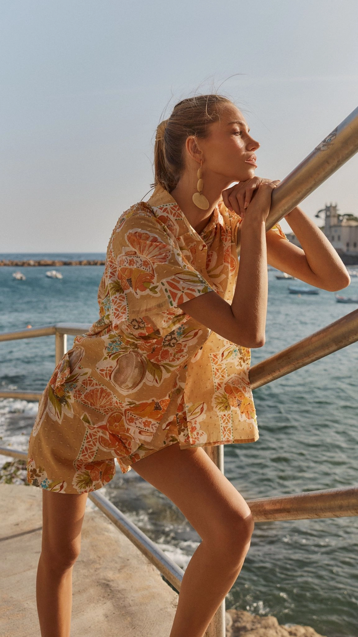 Bruna Shorts - Tropical Print
