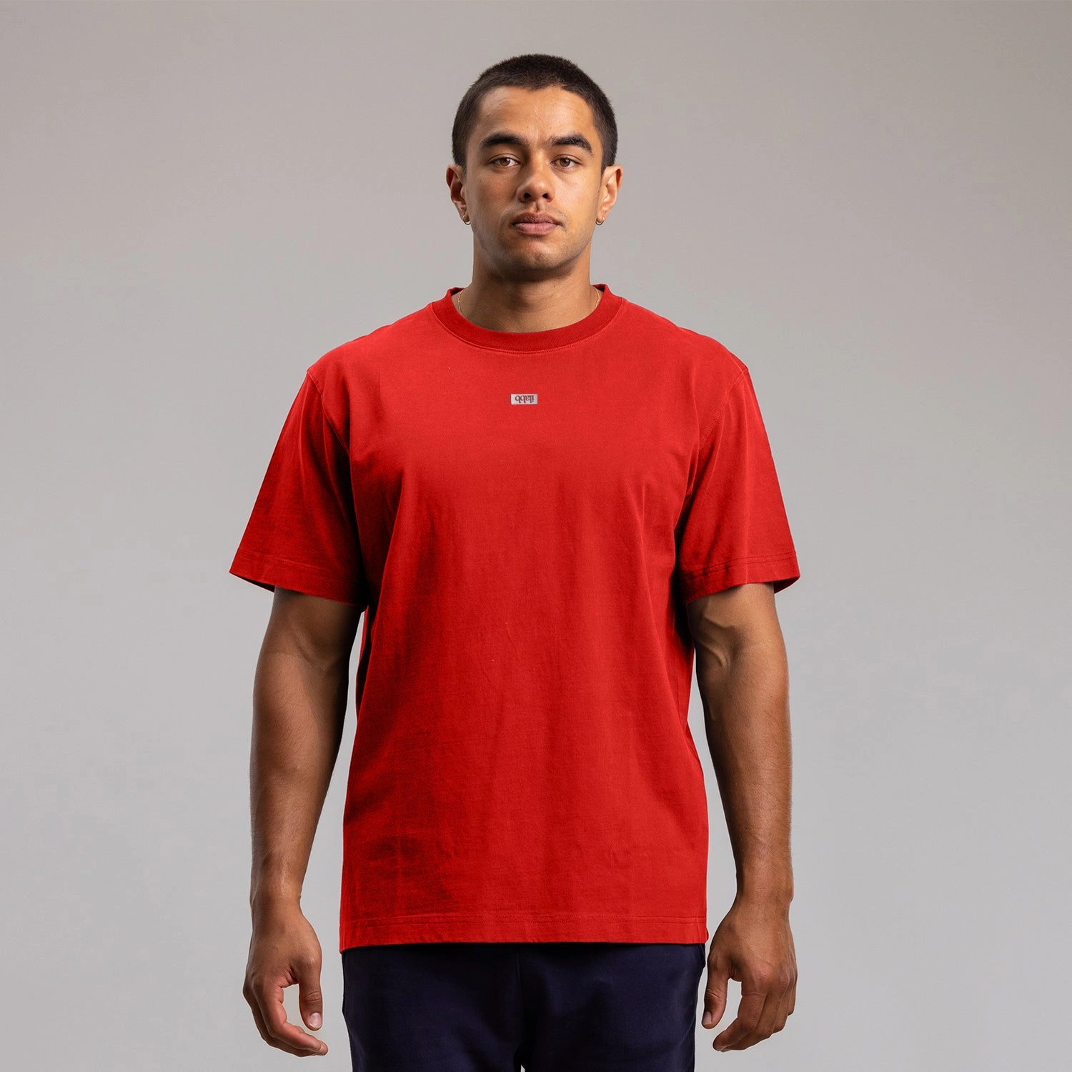 Capsize Box Block Tee Unisex CHILLI