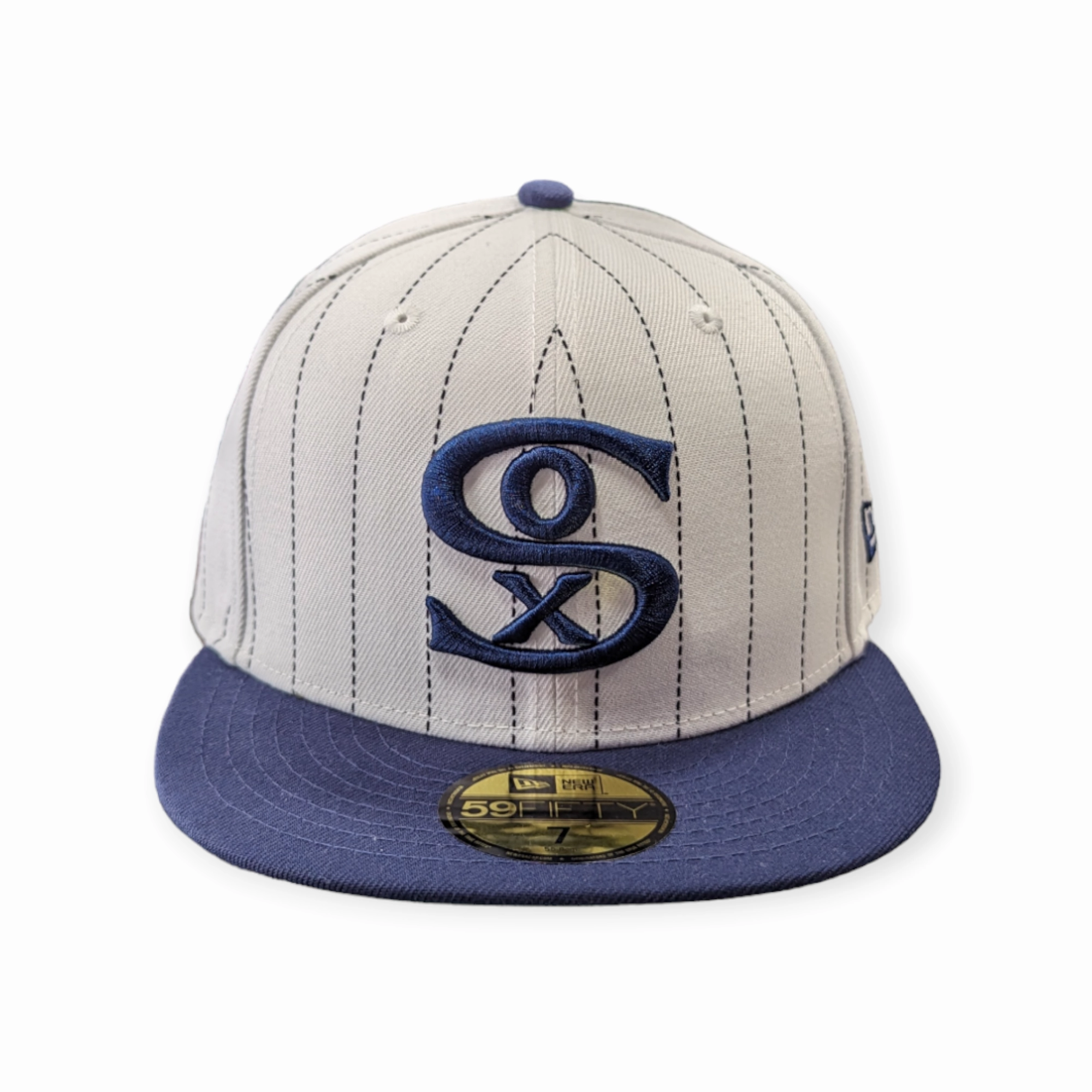 Chicago White Sox 1917 New Era Cooperstown Classics White/Navy 59FIFTY Fitted Hat