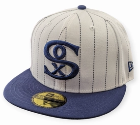 Chicago White Sox 1917 New Era Cooperstown Classics White/Navy 59FIFTY Fitted Hat