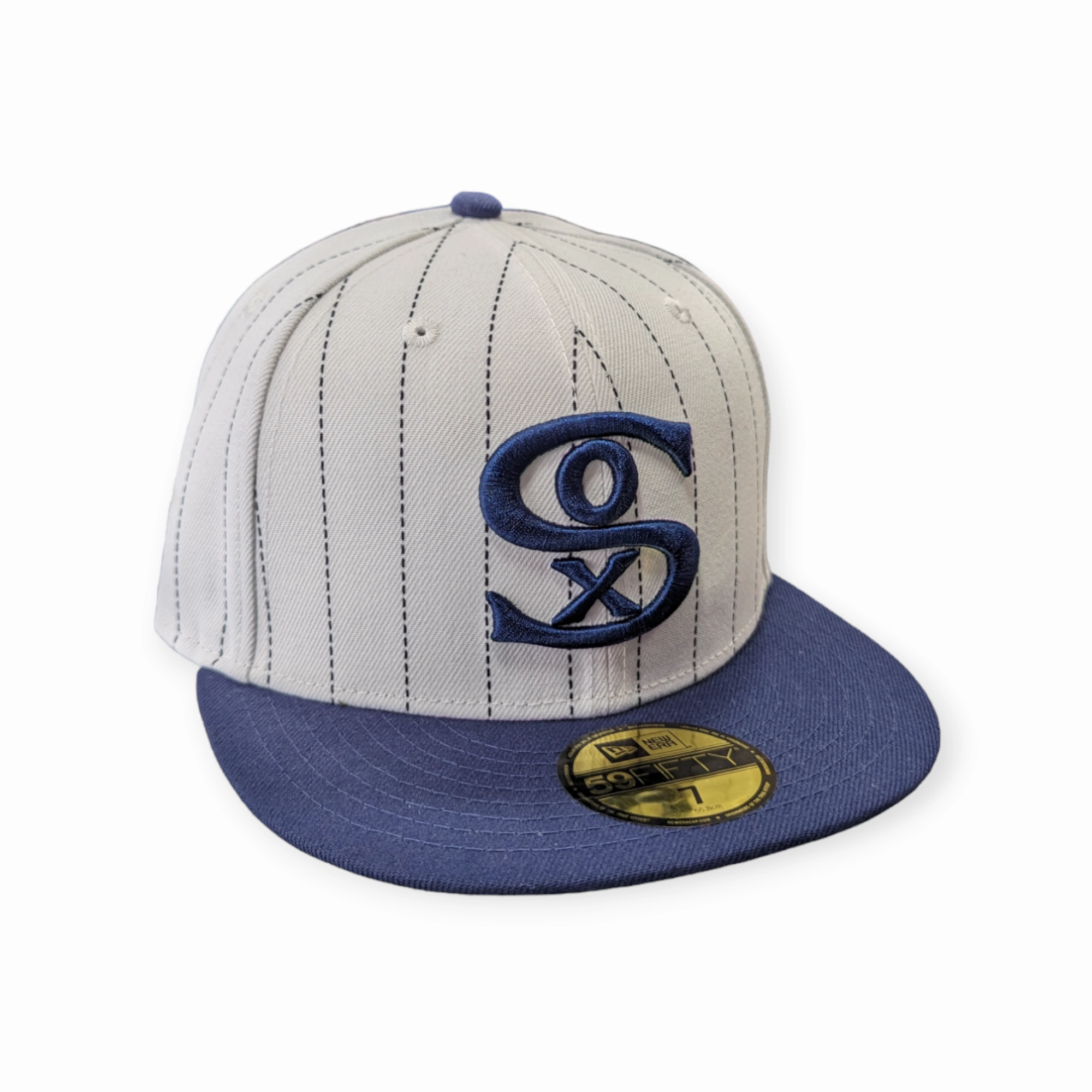 Chicago White Sox 1917 New Era Cooperstown Classics White/Navy 59FIFTY Fitted Hat