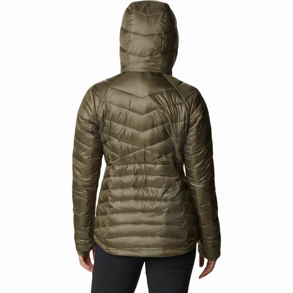 Columbia Joy Peak Hooded Jacket for Ladies - Stone Green - XL