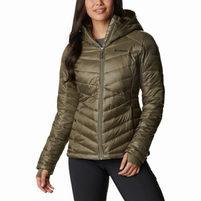 Columbia Joy Peak Hooded Jacket for Ladies - Stone Green - XL