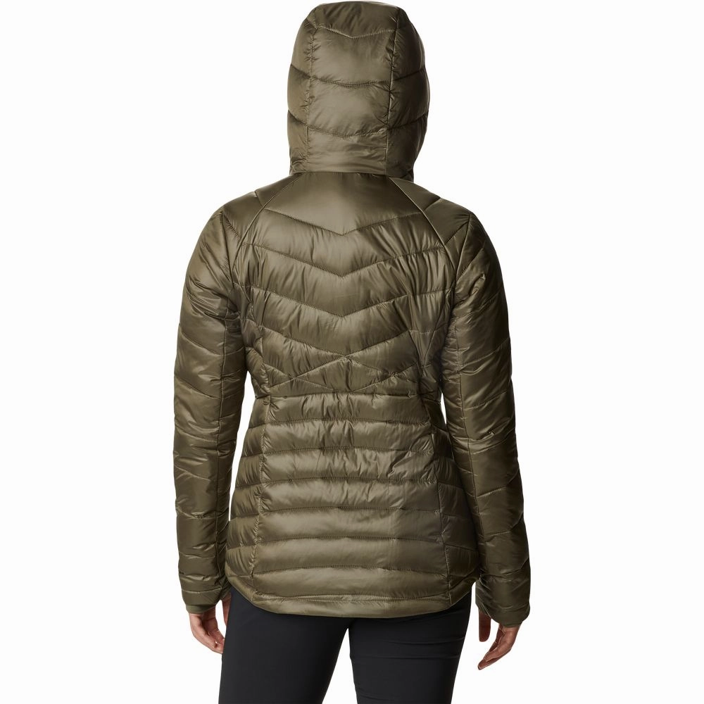 Columbia Joy Peak Hooded Jacket for Ladies - Stone Green - XL