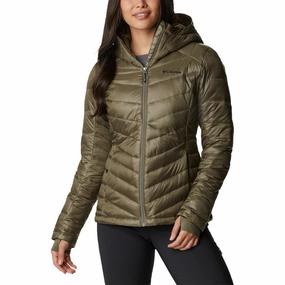 Columbia Joy Peak Hooded Jacket for Ladies - Stone Green - XL