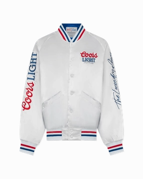 Coors Light 1980 Satin Stadium Bomber Jacket