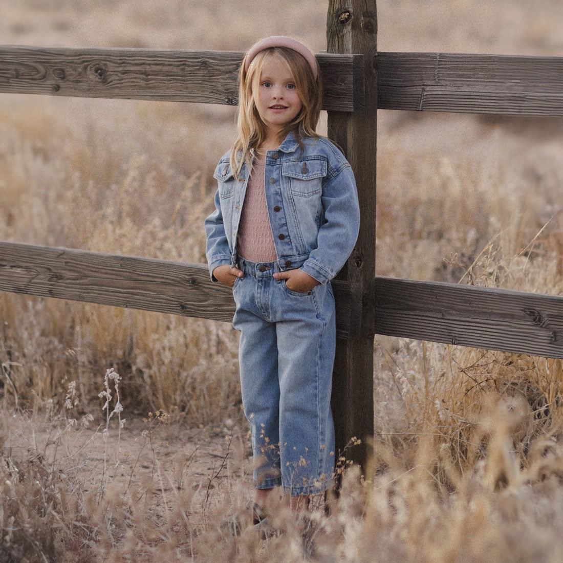 Denim Jacket - Light Washed Denim - Light Blue - FINAL SALE