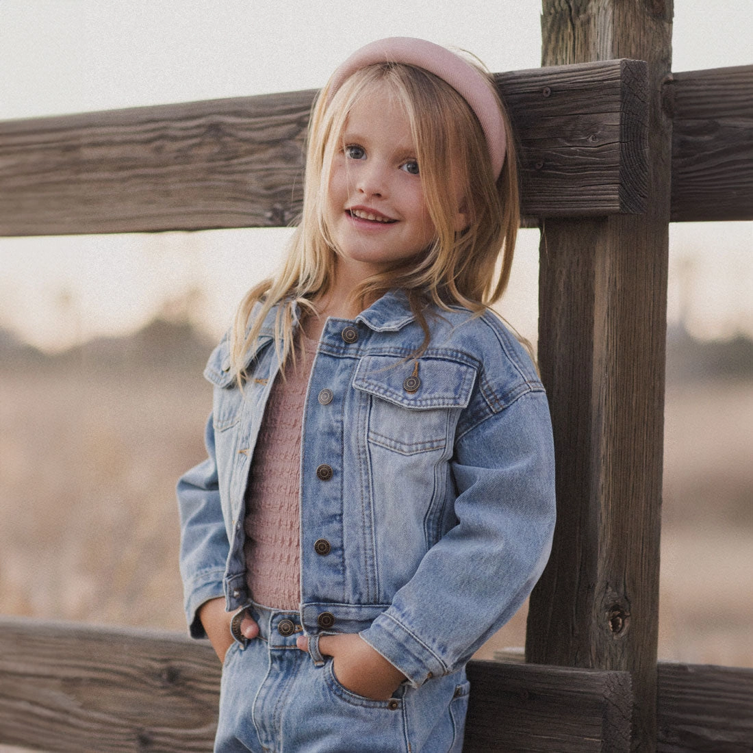 Denim Jacket - Light Washed Denim - Light Blue - FINAL SALE
