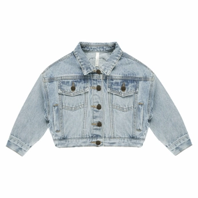 Denim Jacket - Light Washed Denim - Light Blue - FINAL SALE