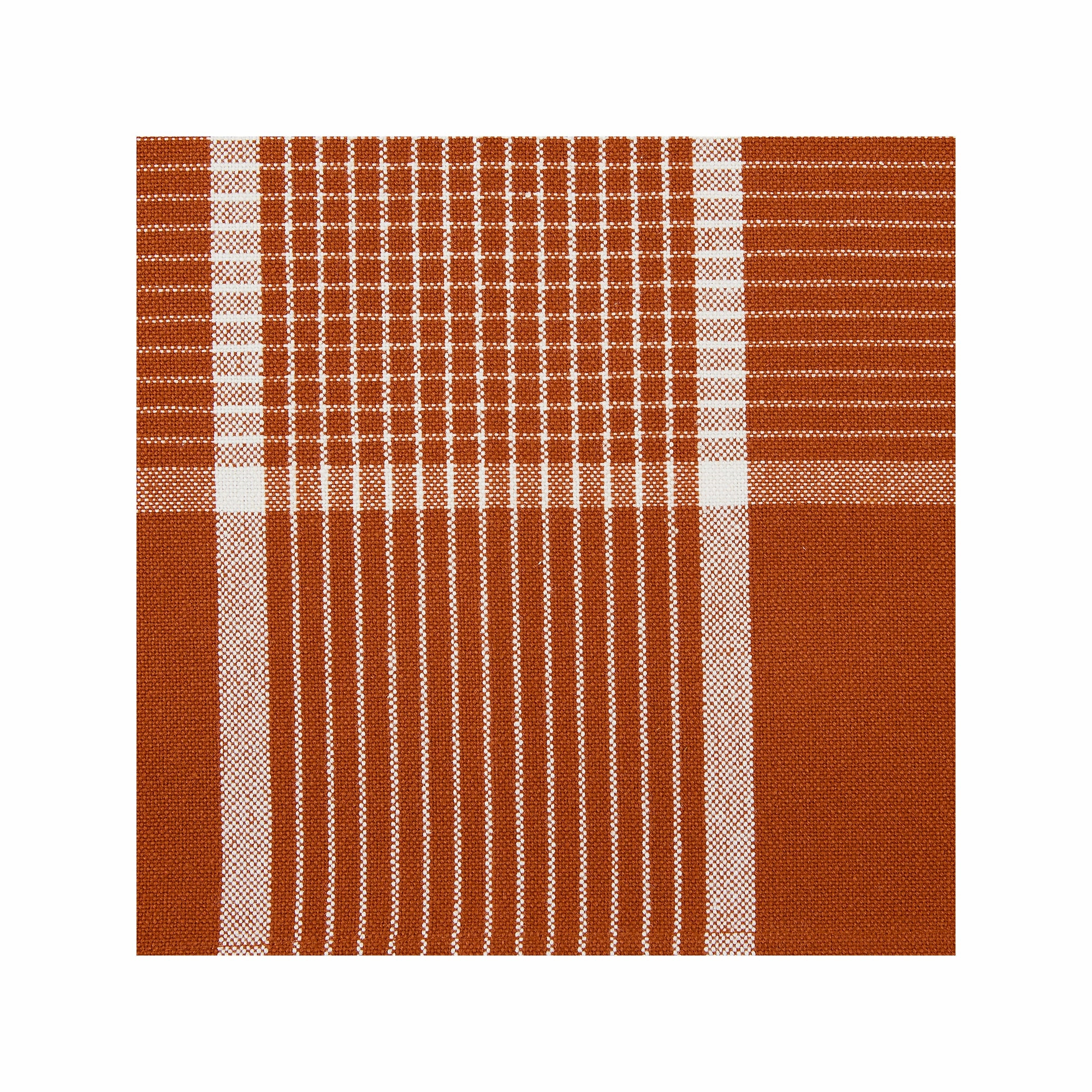 Design Imports Fiesta Rust Check 6-Pc. Placemats - FIESTA RUST ONE SIZE