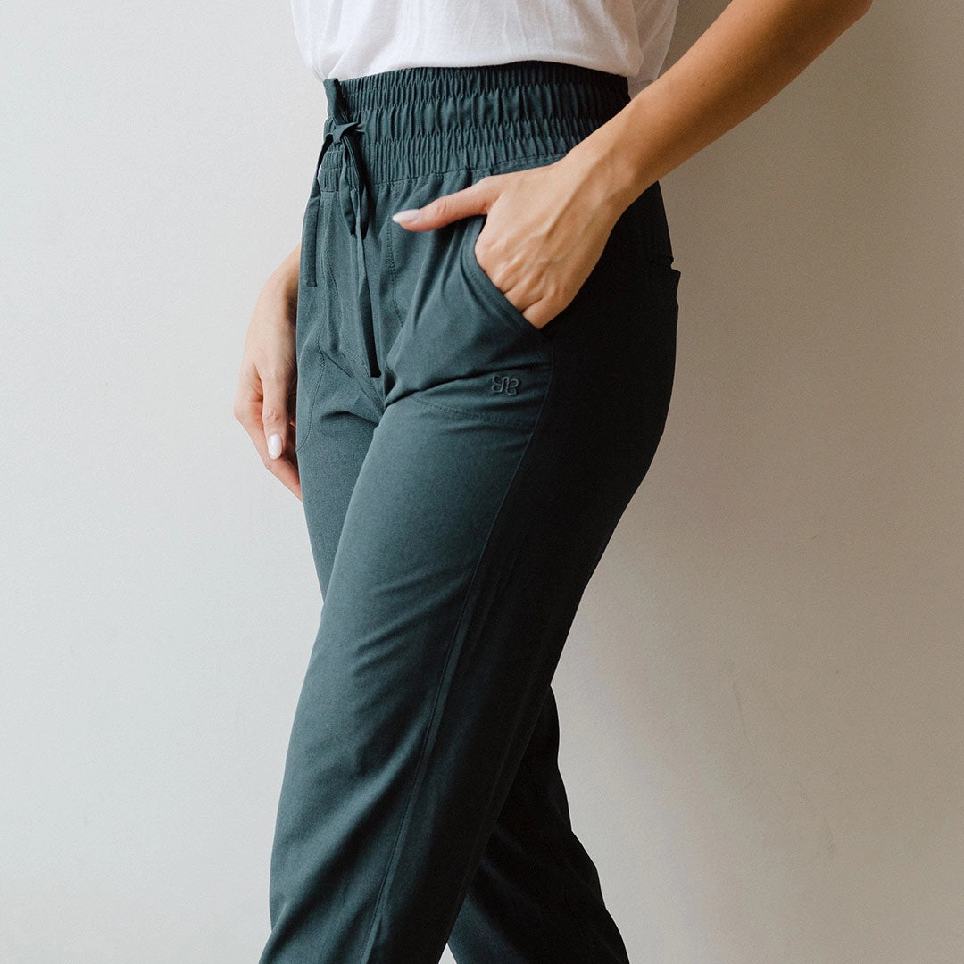 Destination Joggers, Heather Cobalt