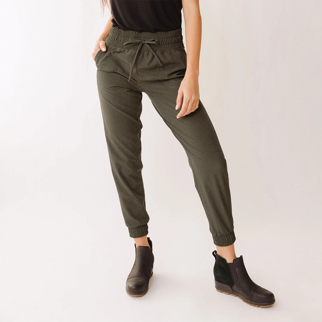 Destination Joggers, Heather Green