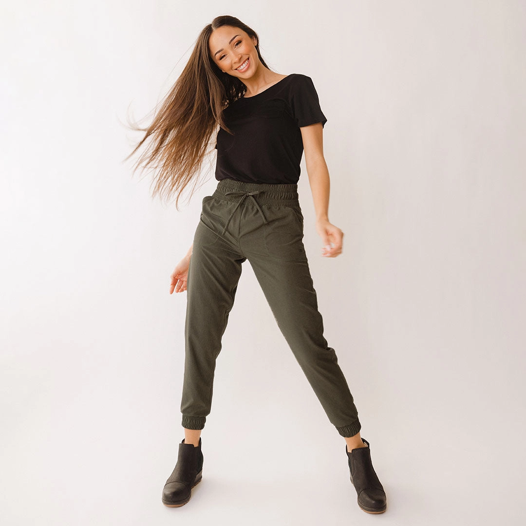 Destination Joggers, Heather Green