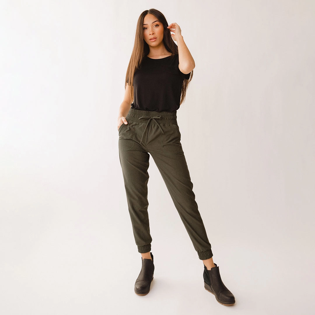 Destination Joggers, Heather Green