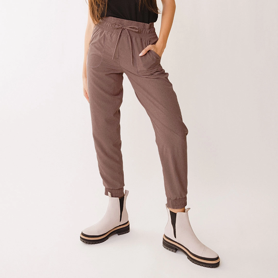 Destination Joggers, Heather Maroon