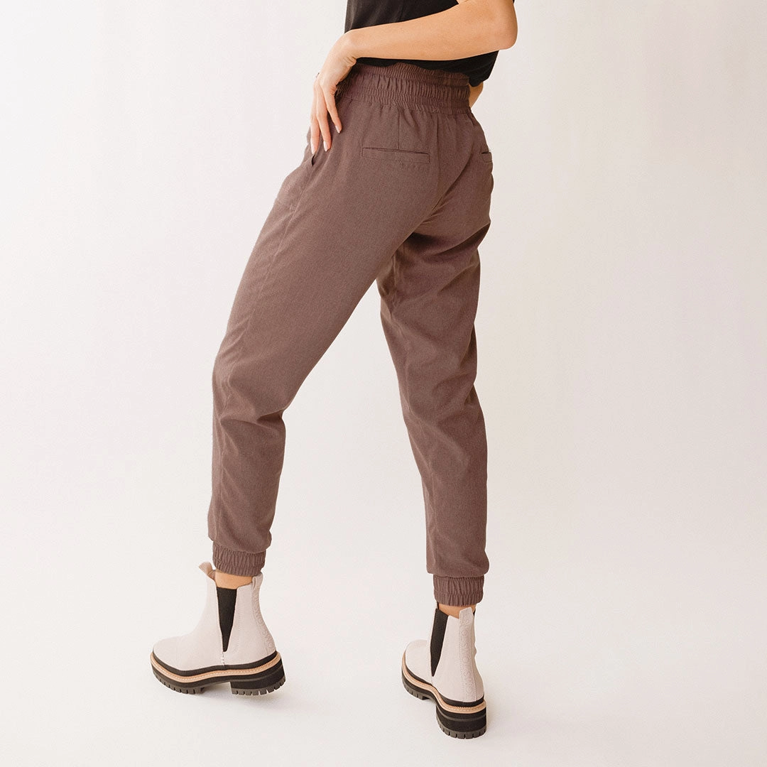 Destination Joggers, Heather Maroon