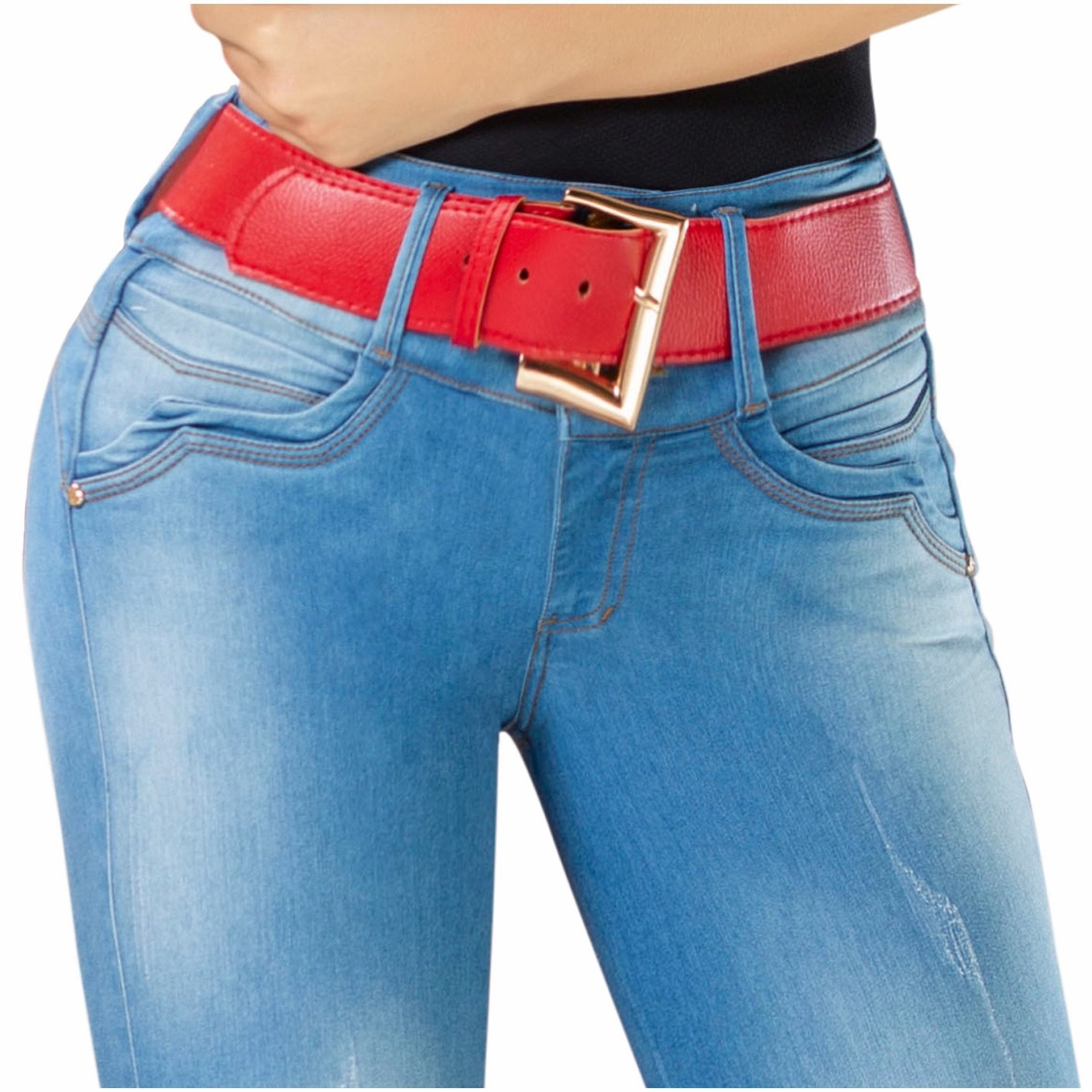 DRAXY 1320 Colombian Mid Rise Skinny Jeans