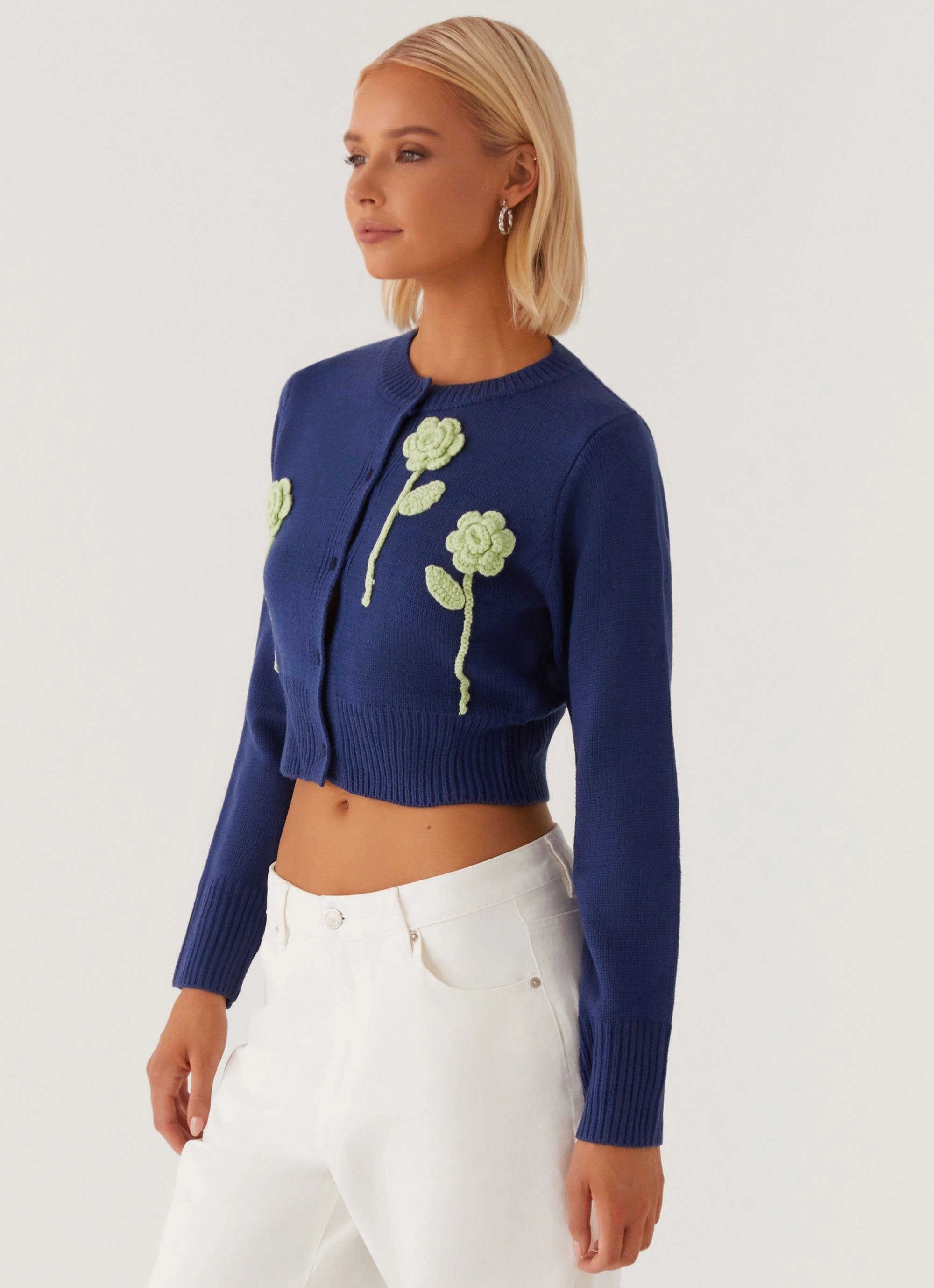 Everest Knit Cardigan - Navy