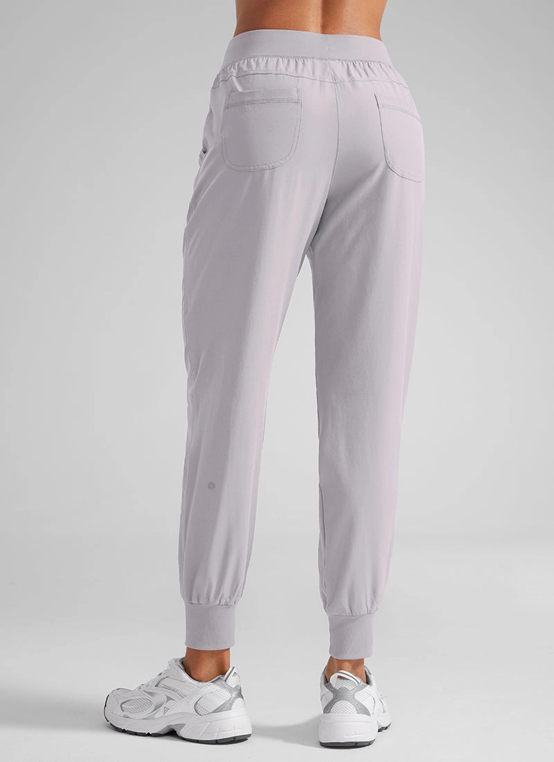 Feathery-Fit Drawstring Jogger with Pockets 28'' - Flat Waistband